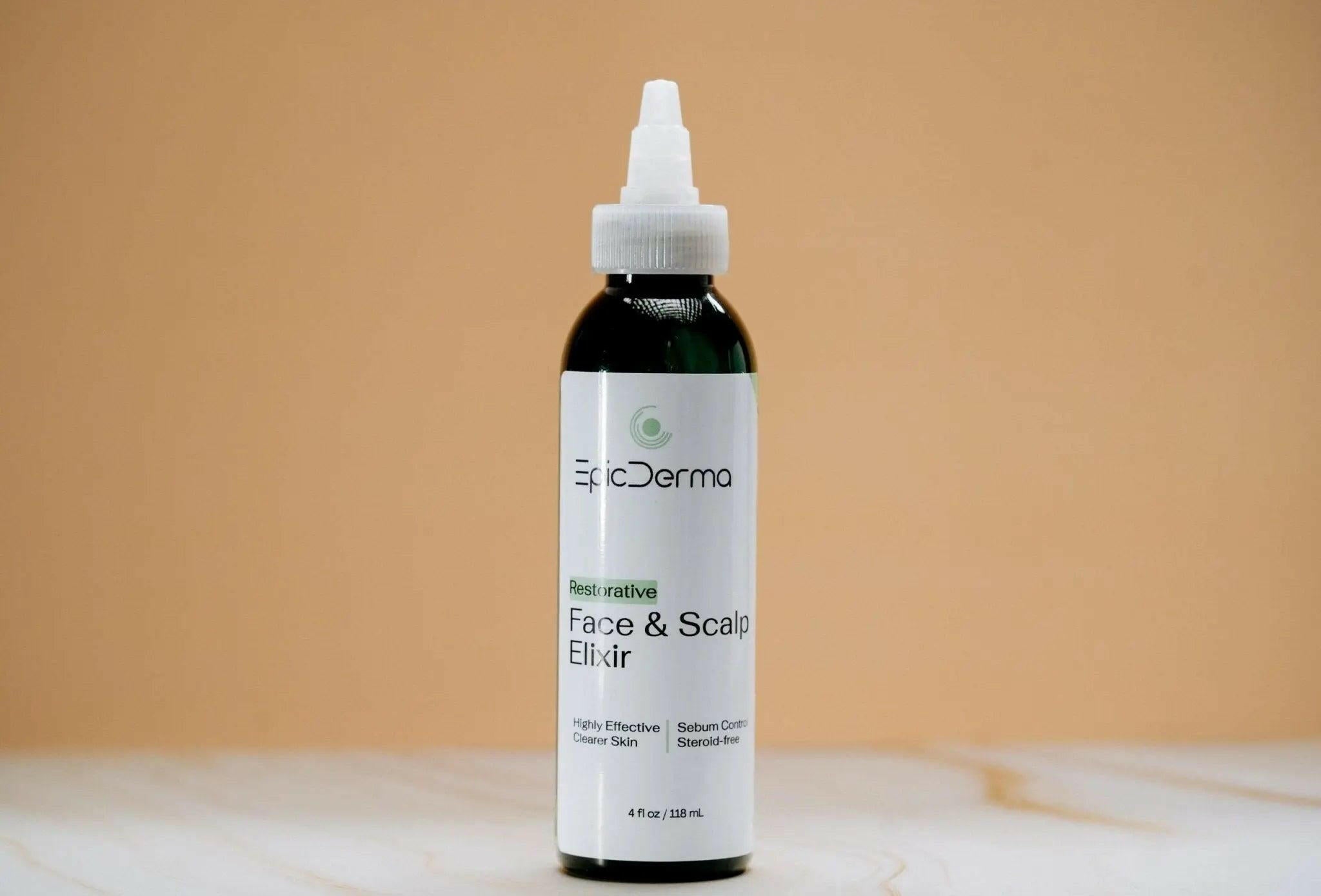 Face & Scalp Elixir antifungal formula to soothe itch and reduce flaking on skin and scalp – Epicderma