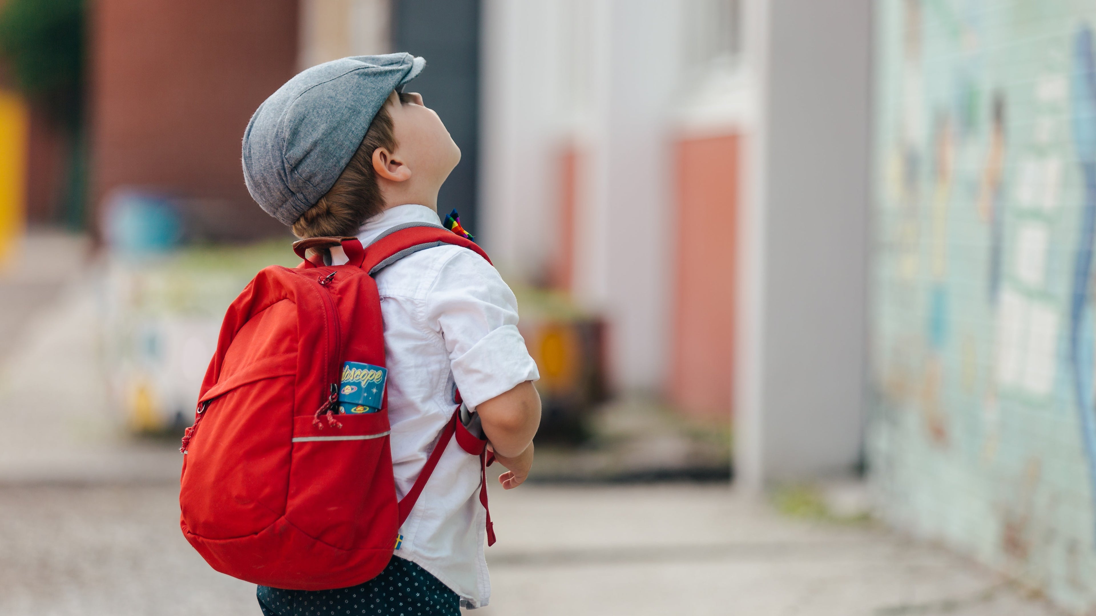 Smiling child ready for school – Epicderma gentle skincare safe for the whole family