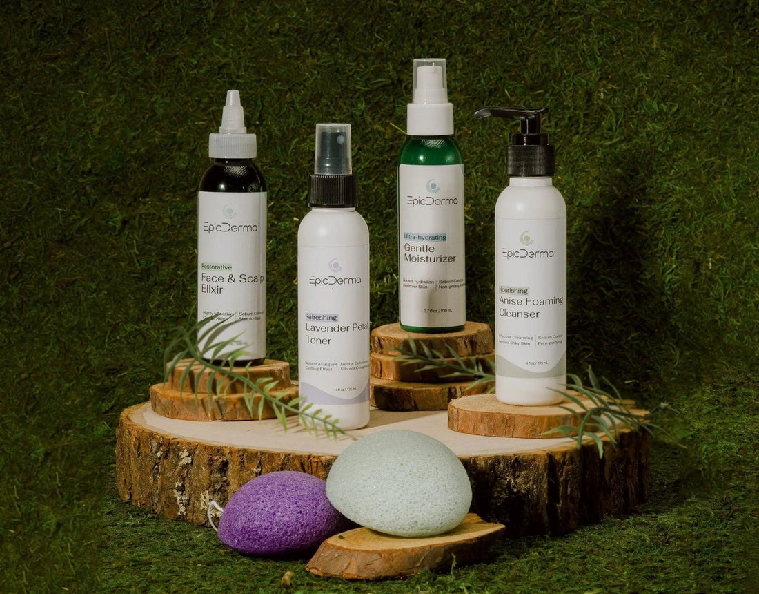 SebDerm Advanced Kit: cleanser, toner, elixir & moisturizer in one set – Epicderma