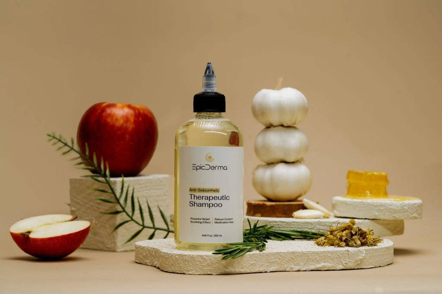 Therapeutic Shampoo with Manuka honey &amp; chamomile to soothe flakes and irritation – Epicderma